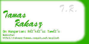 tamas rakasz business card